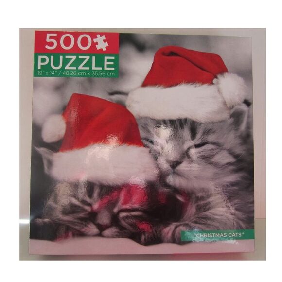 Christmas Cats 500 piece puzzle - Picture 2 of 9
